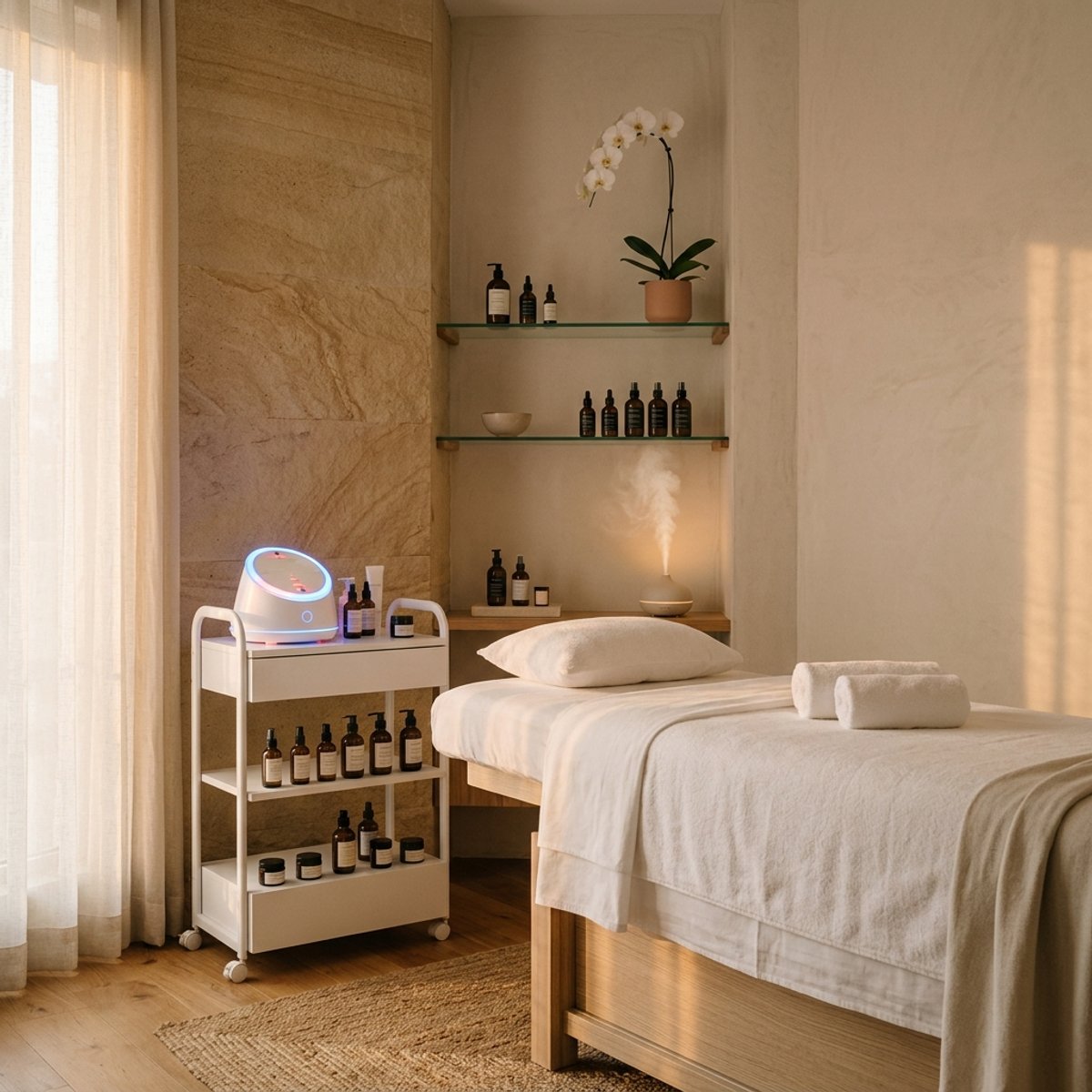 Skin and facials room at Zoi Salon